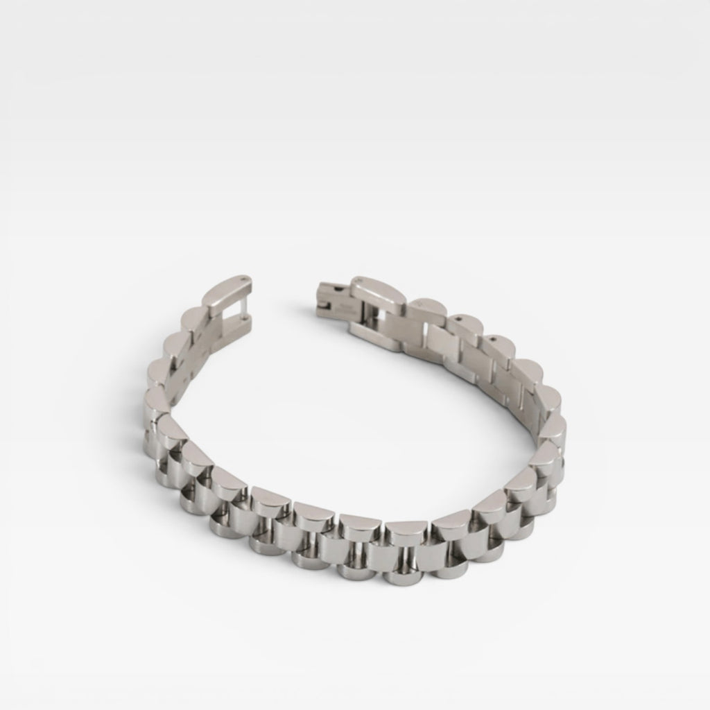 Women's Chunky Chain Anklet – Bold Gold Silver Watch Band Ankle Bracelet