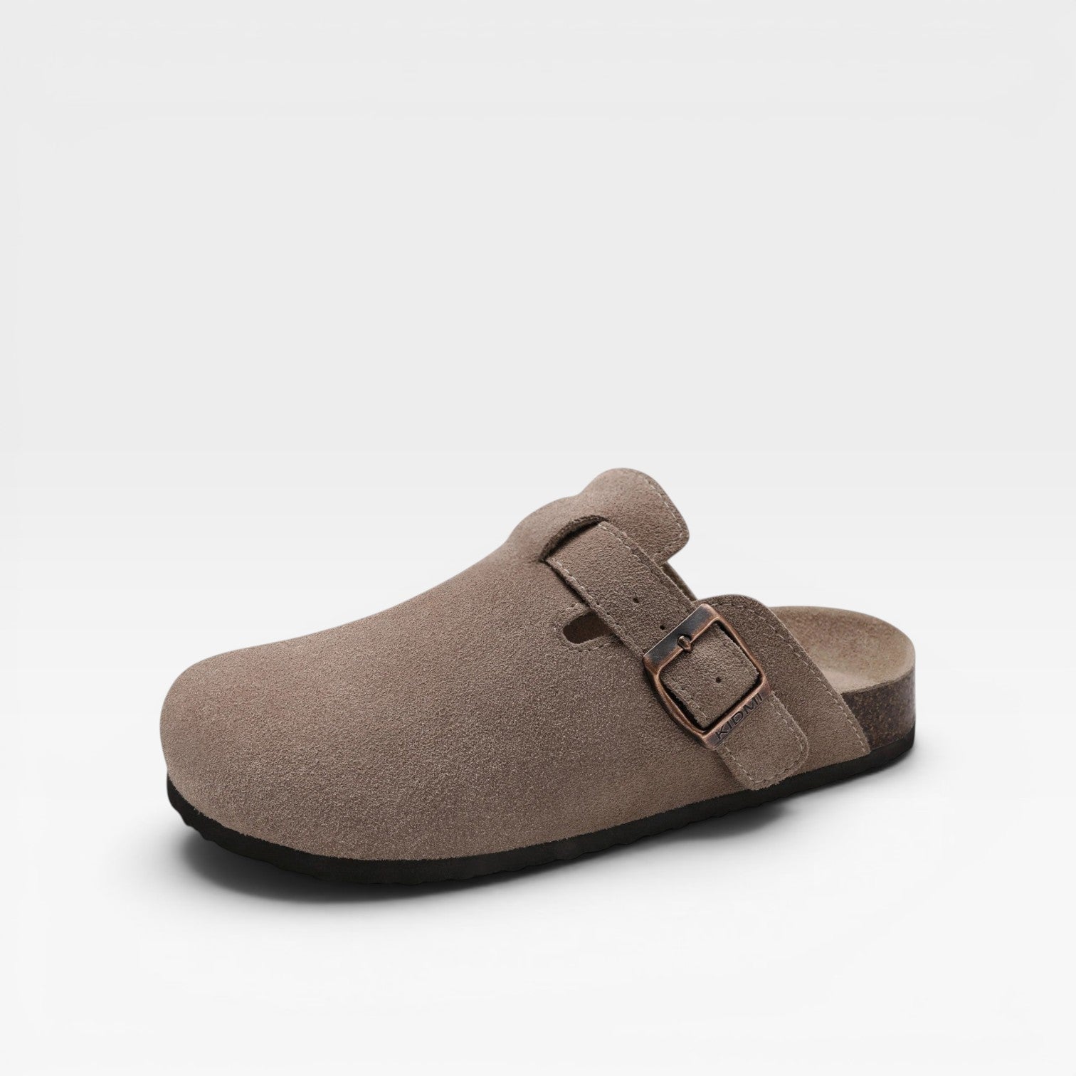 Women's Suede Cork Clogs – Comfortable Slip On Closed Toe Mules