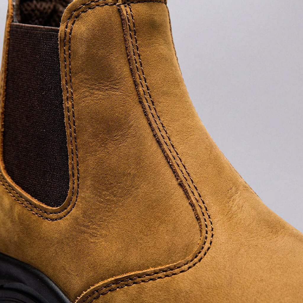 Men's Rugged Leather Chelsea Boots