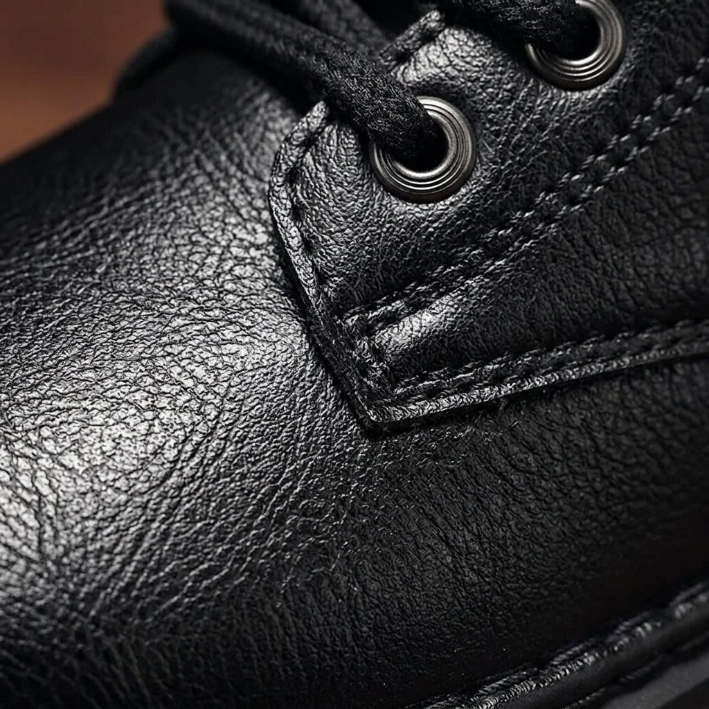 Men's Rugged Leather Combat Boots