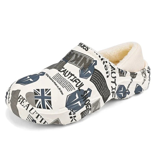 Men's Cosy Fleece-Lined Clog Slippers