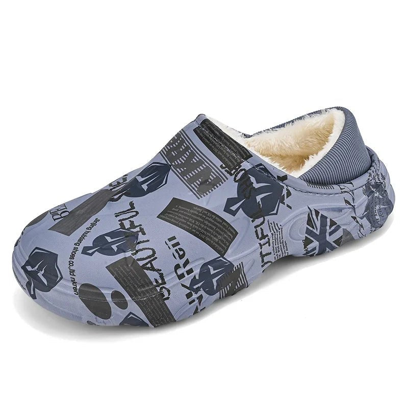 Men's Cosy Fleece-Lined Clog Slippers
