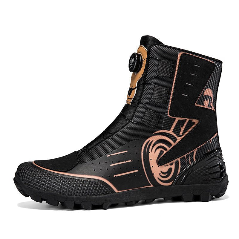 Men's Rugged High-Top Biker Boots