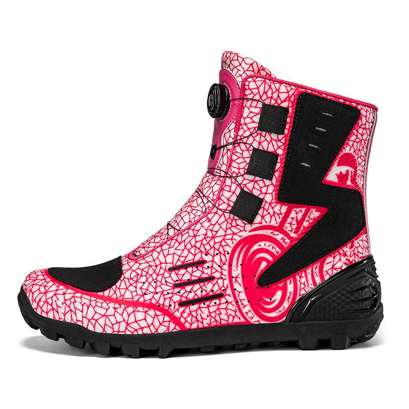 Men's Rugged High-Top Biker Boots