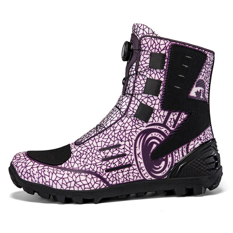 Men's Rugged High-Top Biker Boots