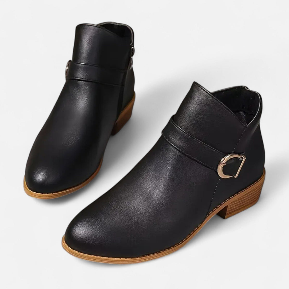 Women's Elegant Pointed Toe Heeled Ankle Boots