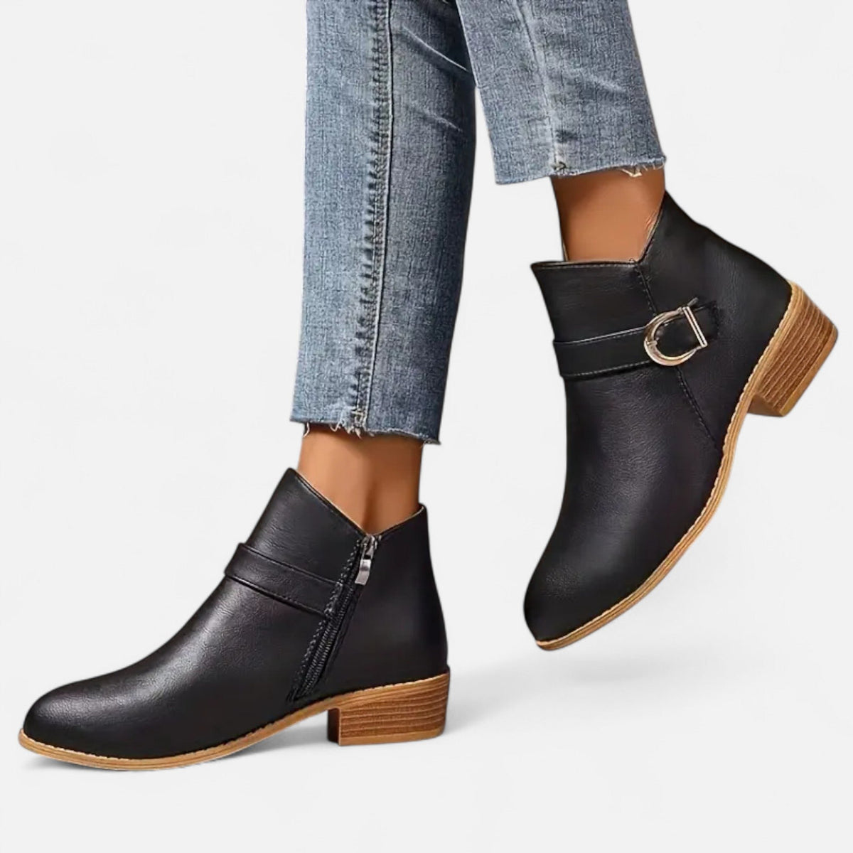 Women's Elegant Pointed Toe Heeled Ankle Boots