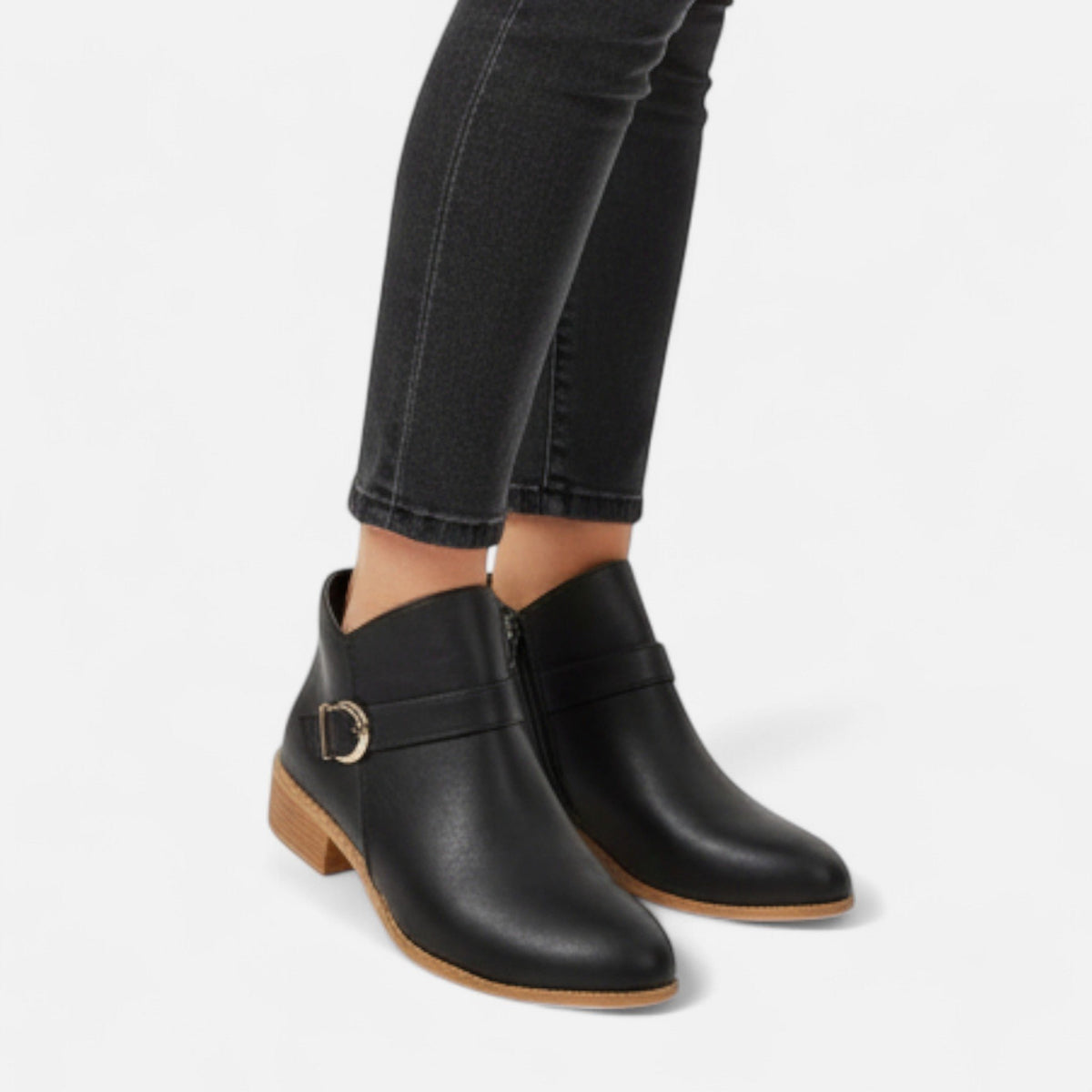 Women's Elegant Pointed Toe Heeled Ankle Boots