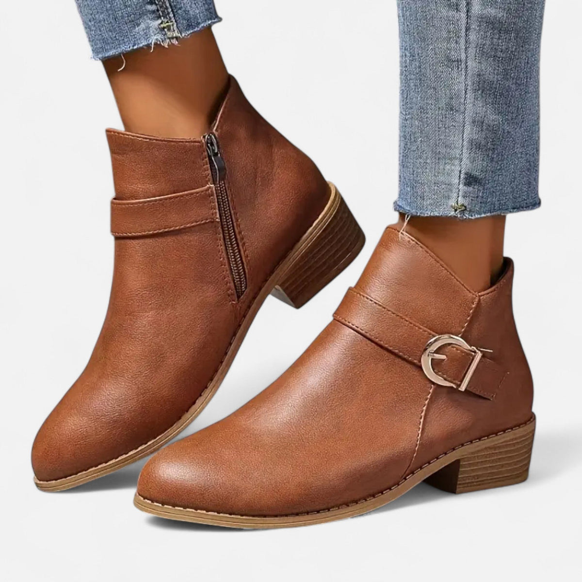 Women's Elegant Pointed Toe Heeled Ankle Boots