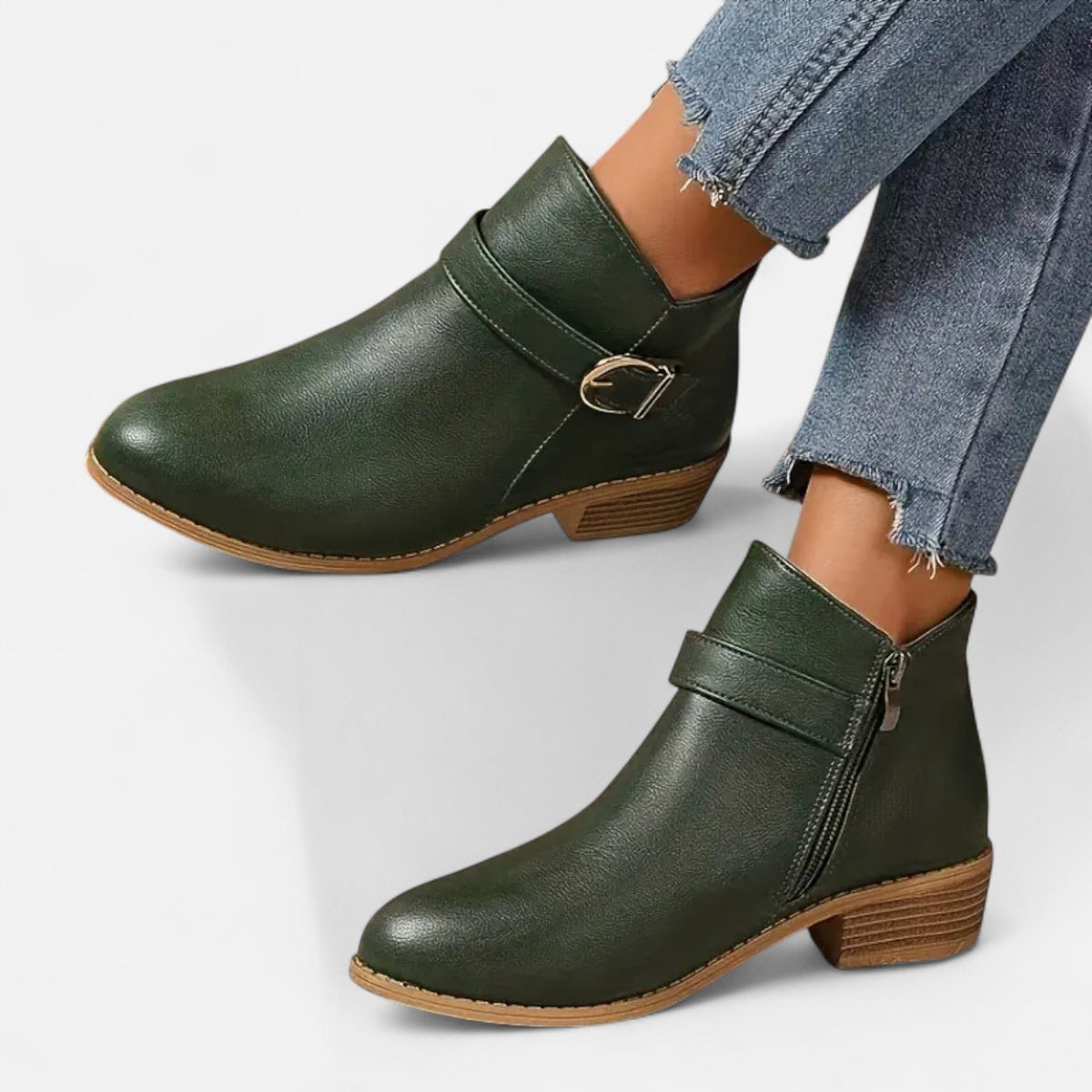 Women's Elegant Pointed Toe Heeled Ankle Boots
