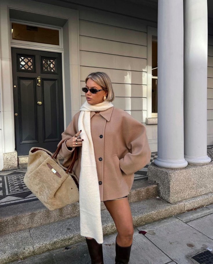 Women's Chic Oversized Single-Breasted Wool Coat