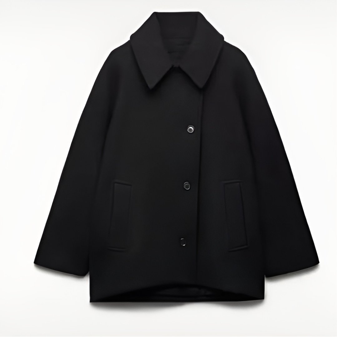 Women's Chic Oversized Single-Breasted Wool Coat