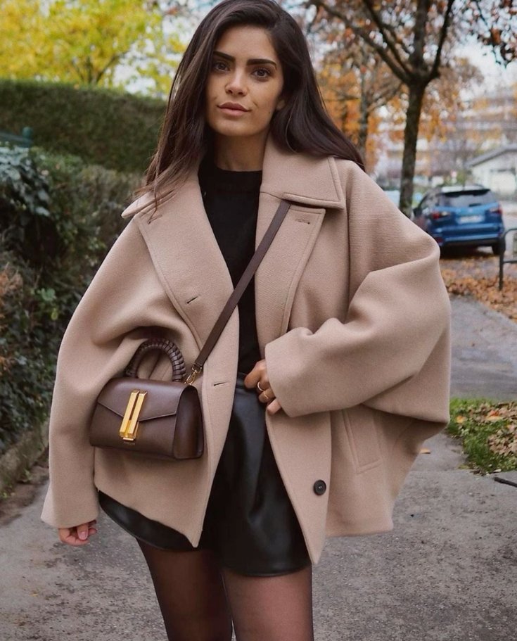 Women's Chic Oversized Single-Breasted Wool Coat
