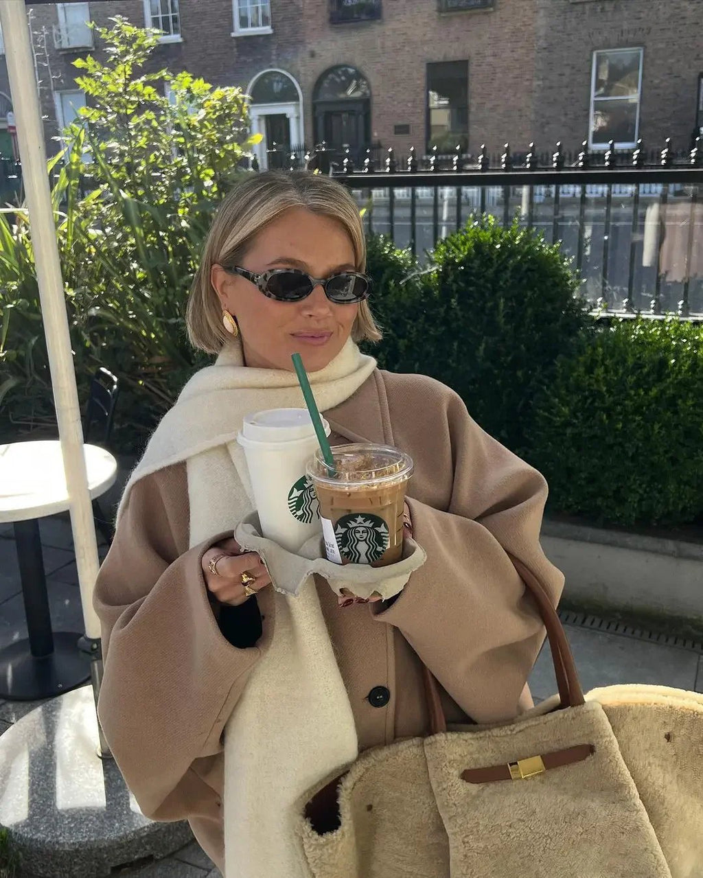Women's Chic Oversized Single-Breasted Wool Coat