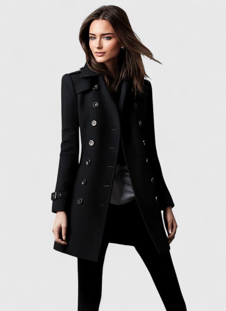 Women's Elegant Double-Breasted Coat