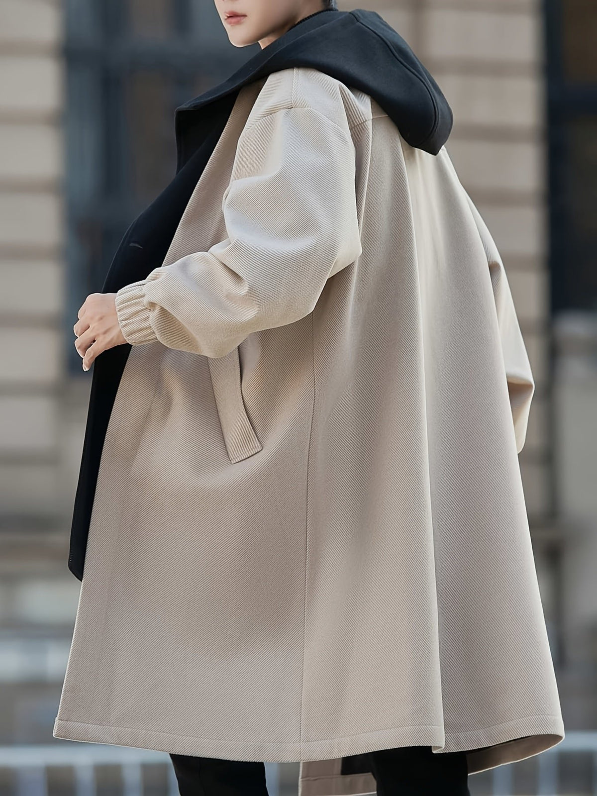 Men's Relaxed Hooded Longline Coat
