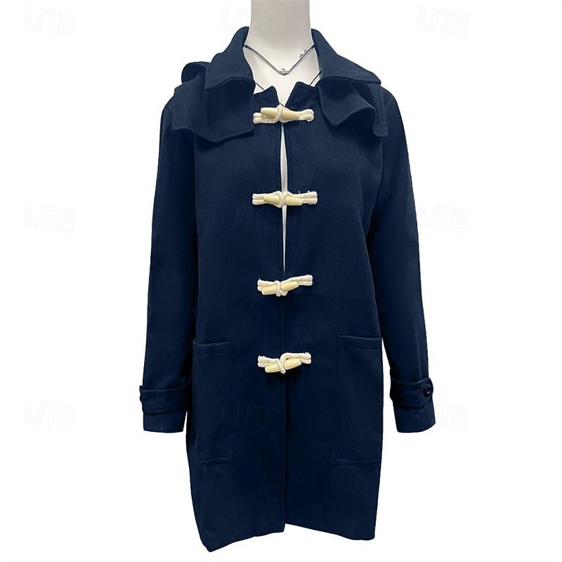 Men's Classic Hooded Toggle Overcoat