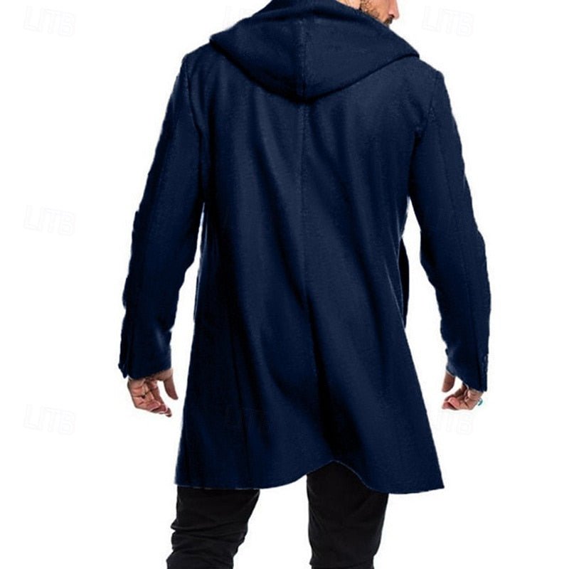 Men's Classic Hooded Toggle Overcoat