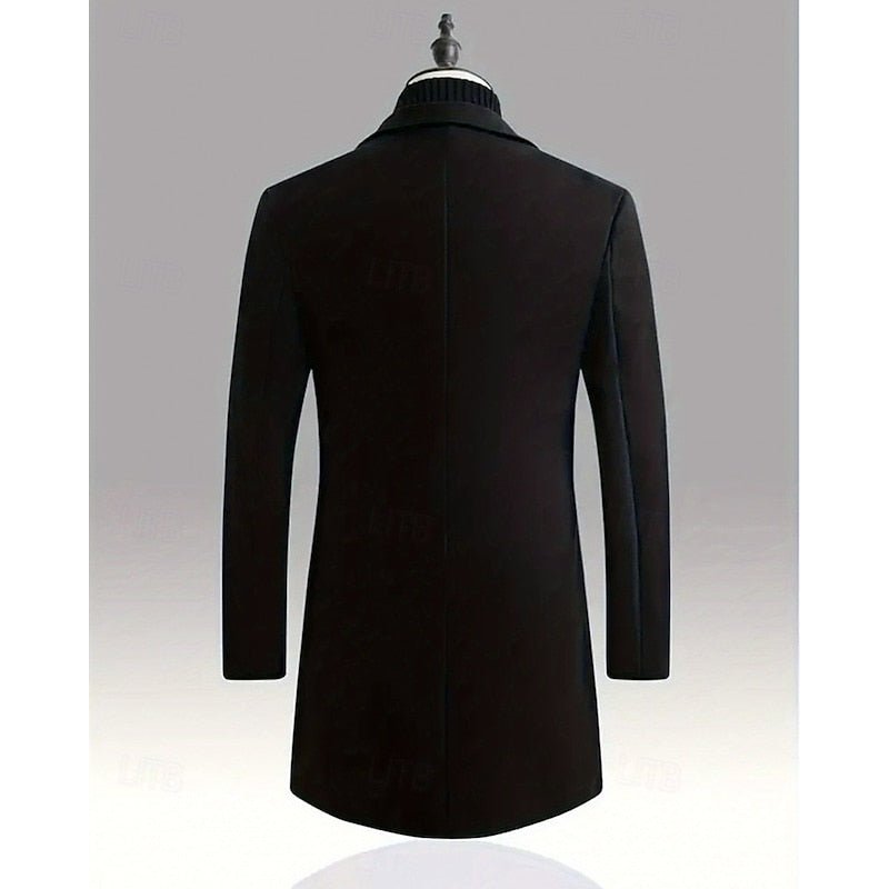 Men's Timeless Notch Lapel Overcoat