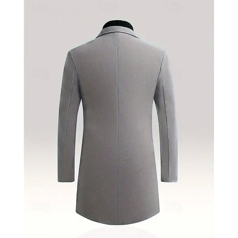 Men's Timeless Notch Lapel Overcoat