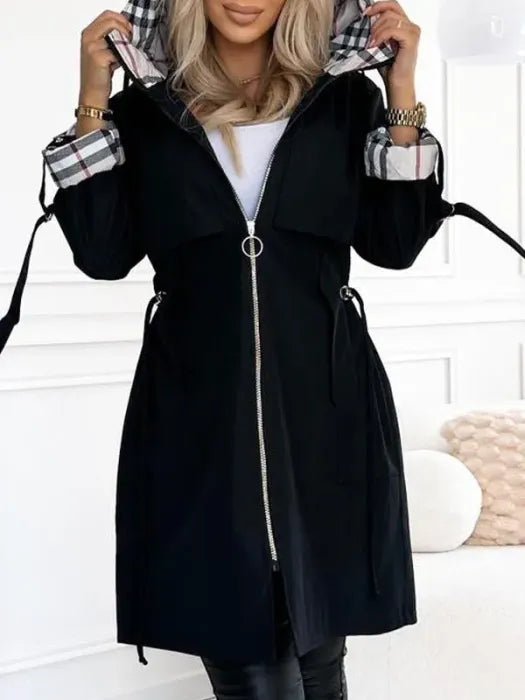 Women's Charming Hooded Longline Jacket