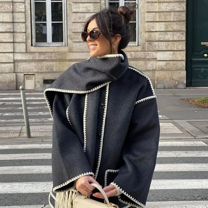 Women's Timeless Cape Collar Wrap Coat