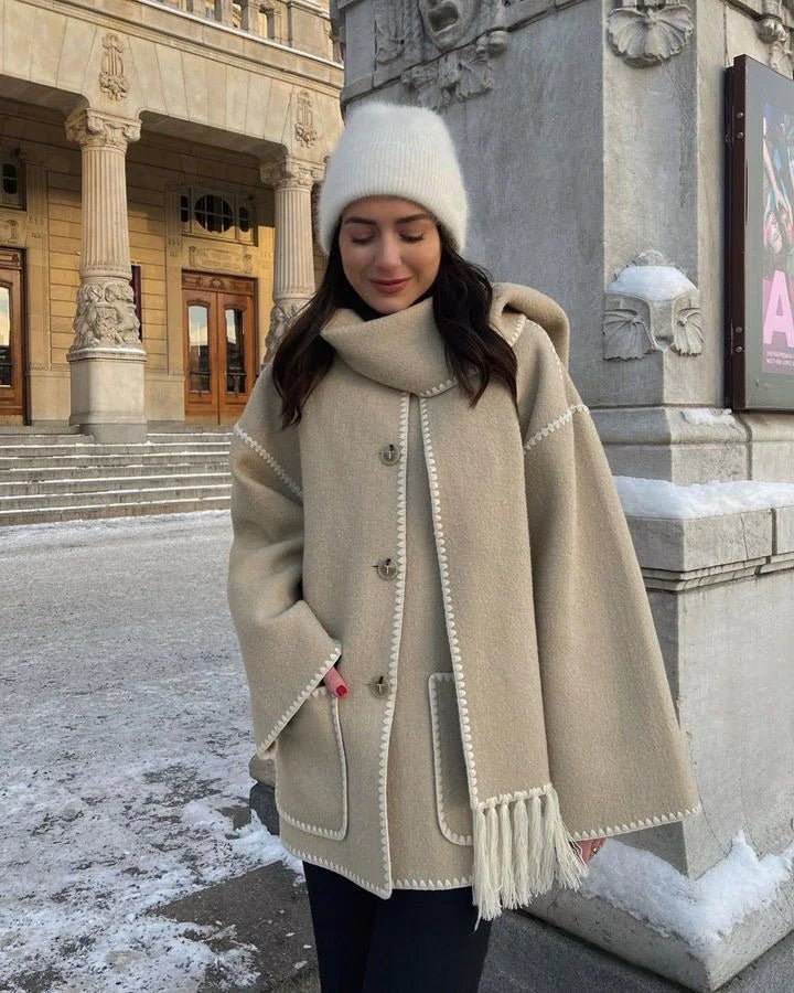 Women's Timeless Cape Collar Wrap Coat