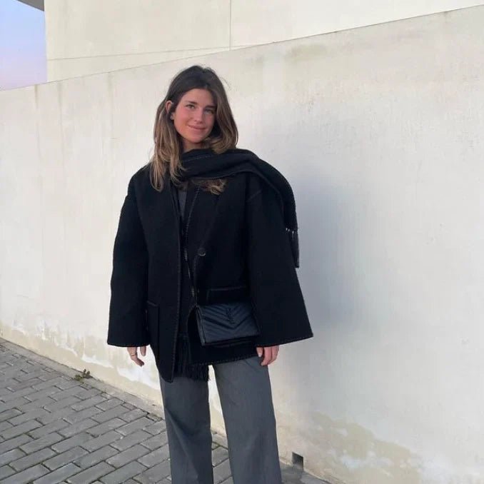 Women's Timeless Cape Collar Wrap Coat
