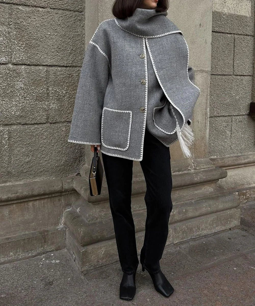 Women's Timeless Cape Collar Wrap Coat