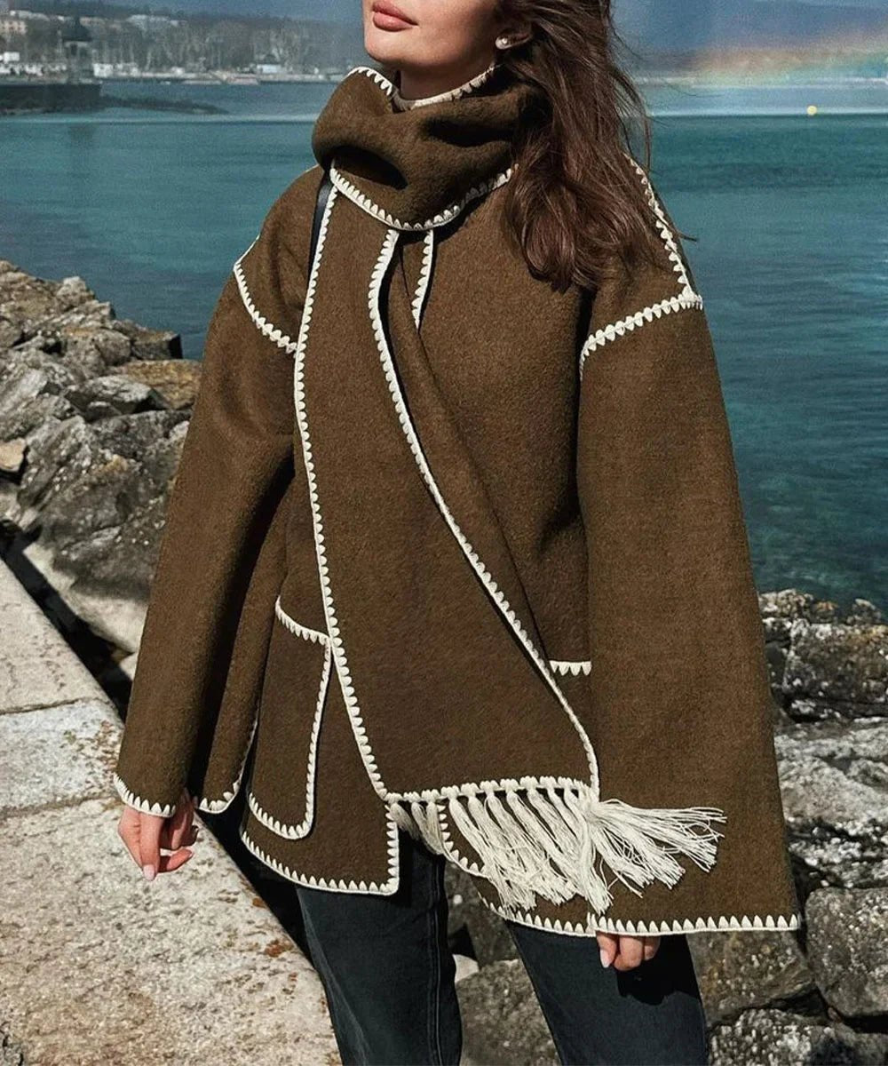 Women's Timeless Cape Collar Wrap Coat