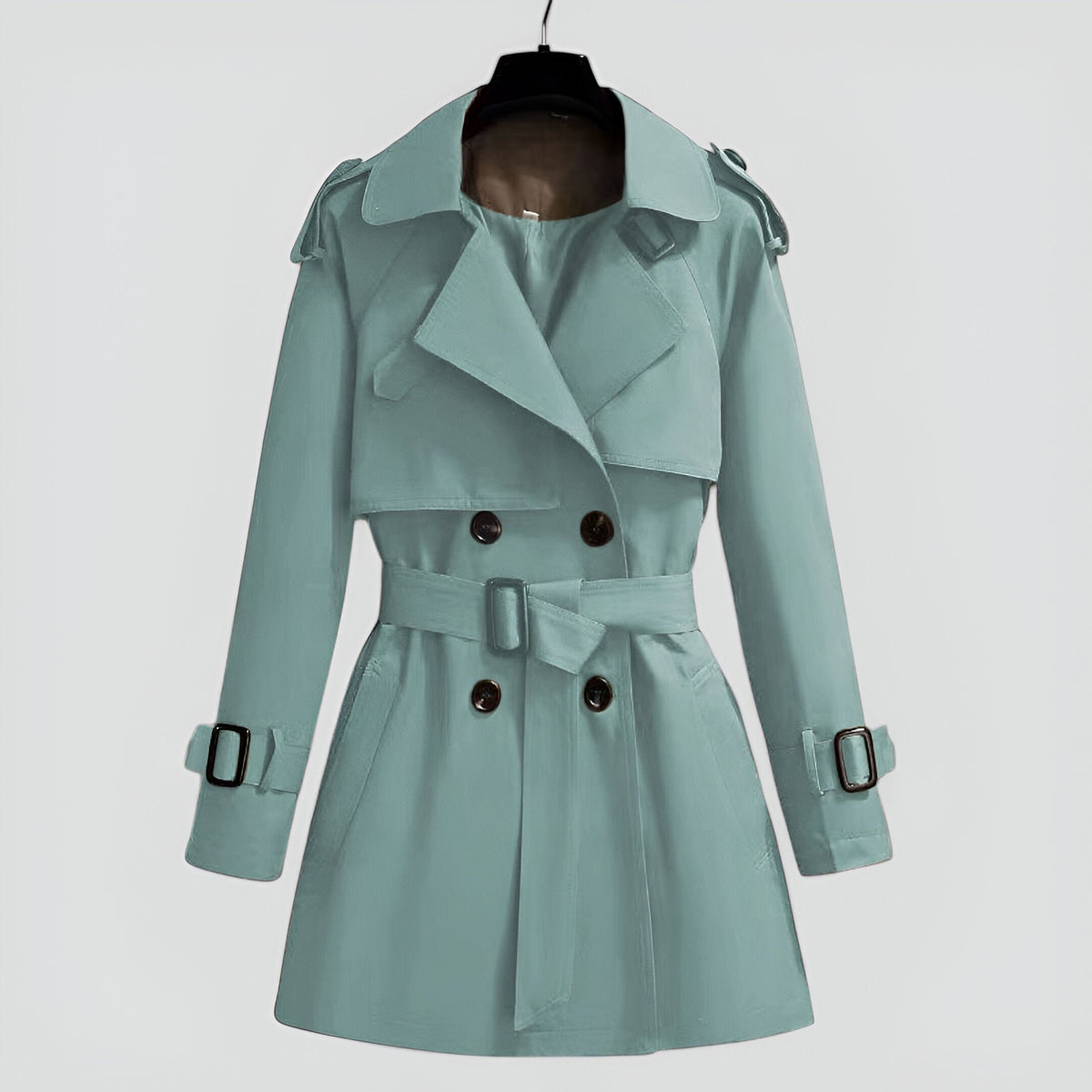 Women's Elegant Double-Breasted Trench Coat