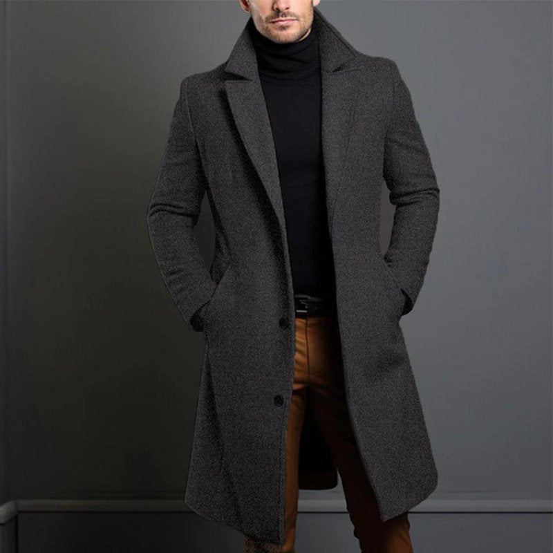 Men's Tailored Wool Overcoat