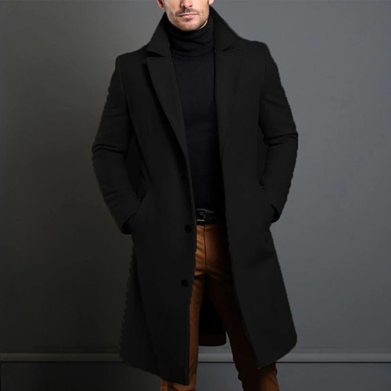 Men's Tailored Wool Overcoat