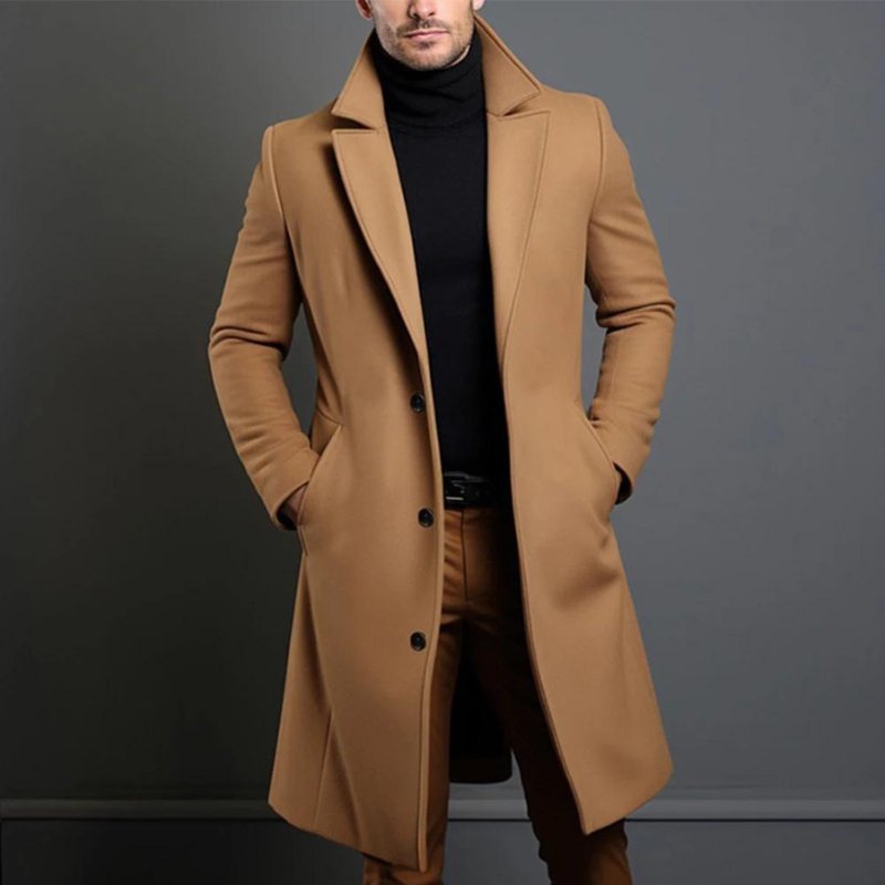 Men's Tailored Wool Overcoat