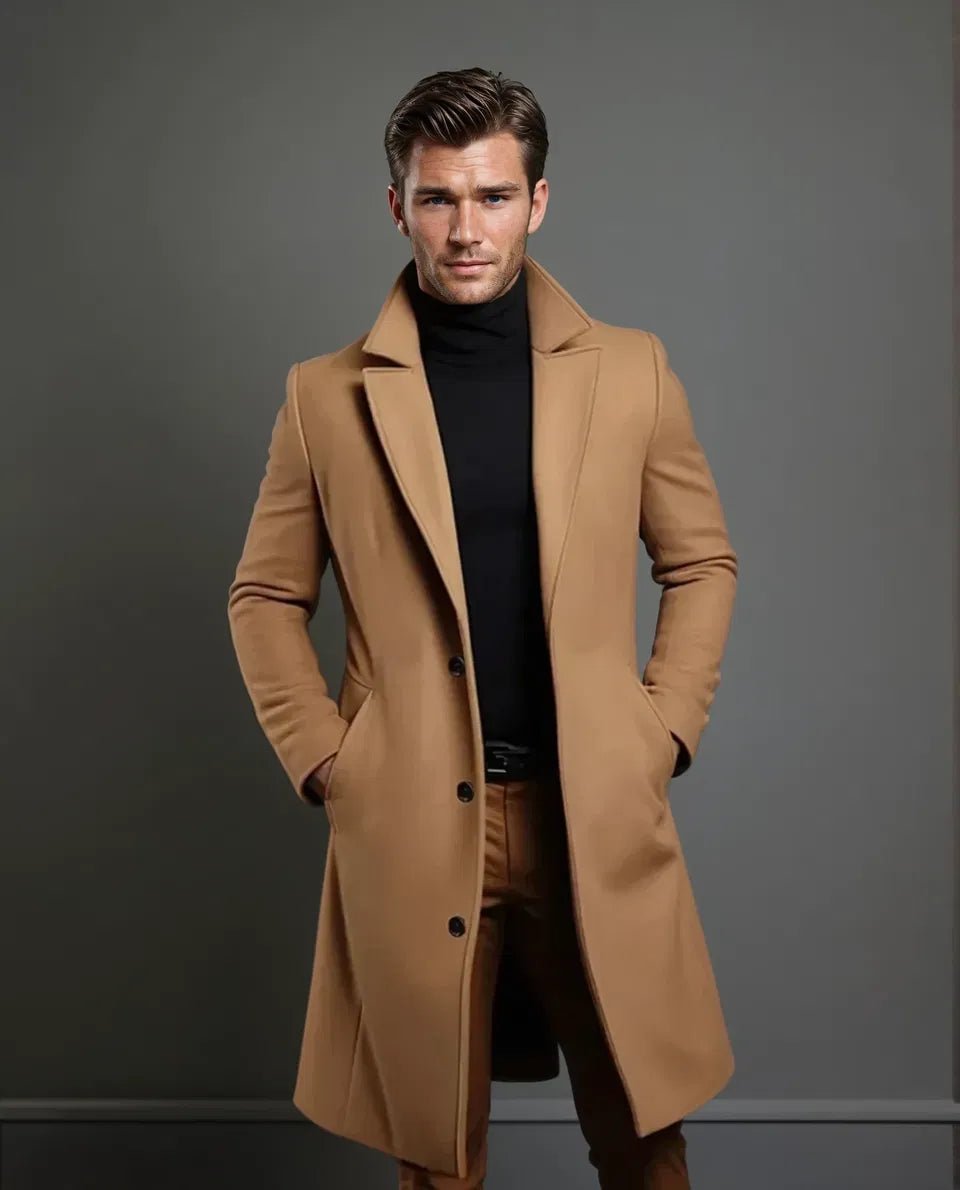 Men's Tailored Wool Overcoat