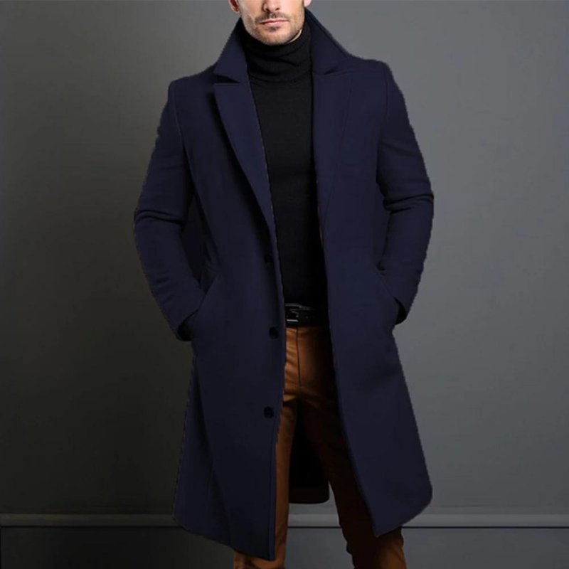 Men's Tailored Wool Overcoat