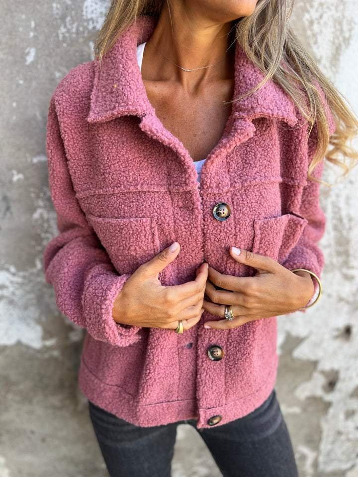 Women's Cosy Wool Button-Up Jacket