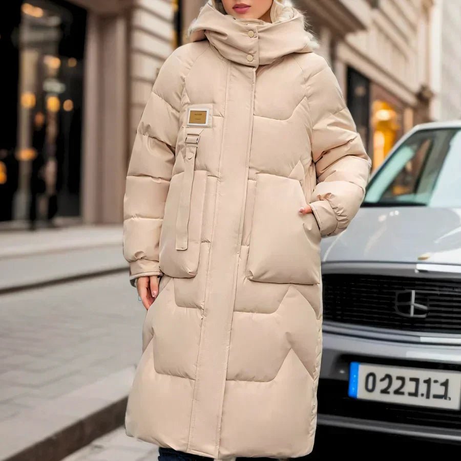 Women's Cosy Longline Hooded Down Puffer Coat