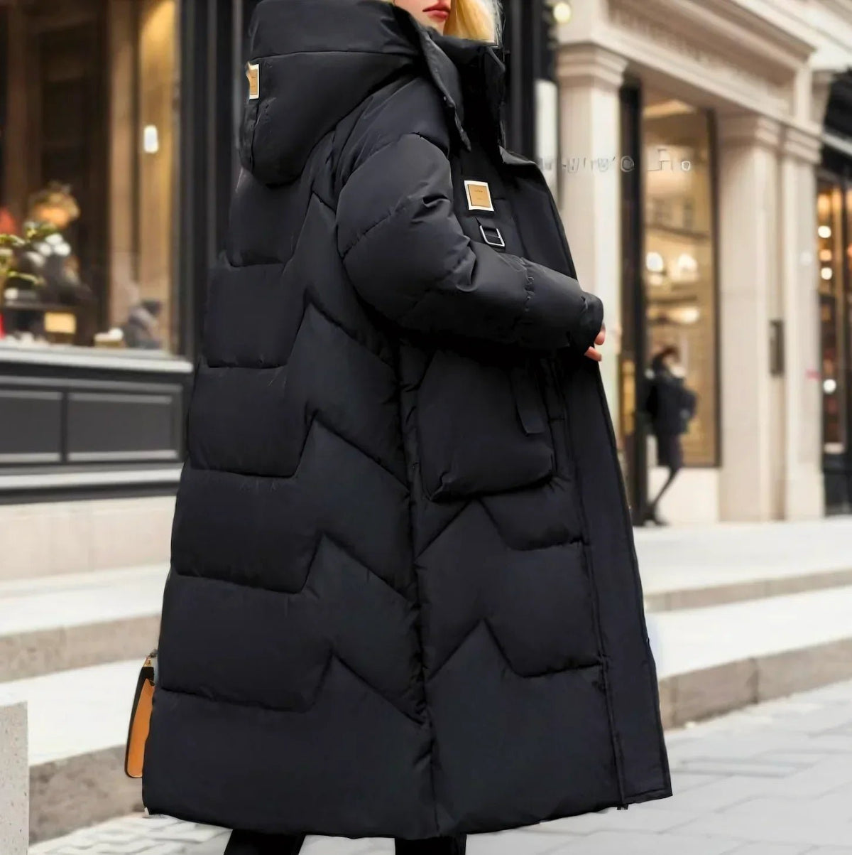 Women's Cosy Longline Hooded Down Puffer Coat