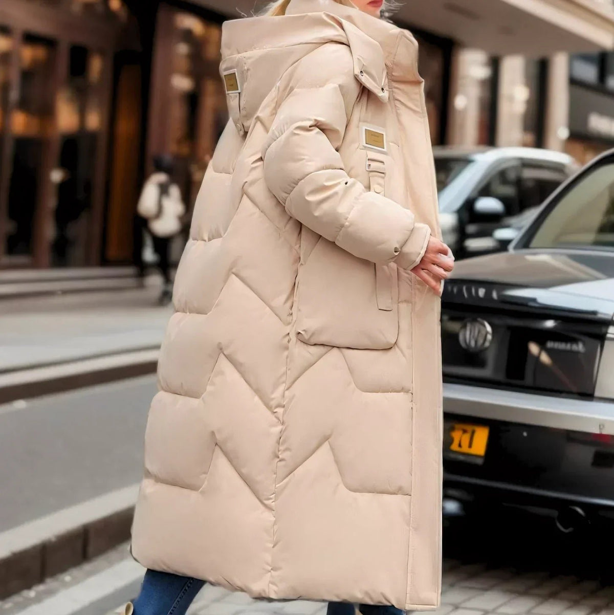Women's Cosy Longline Hooded Down Puffer Coat