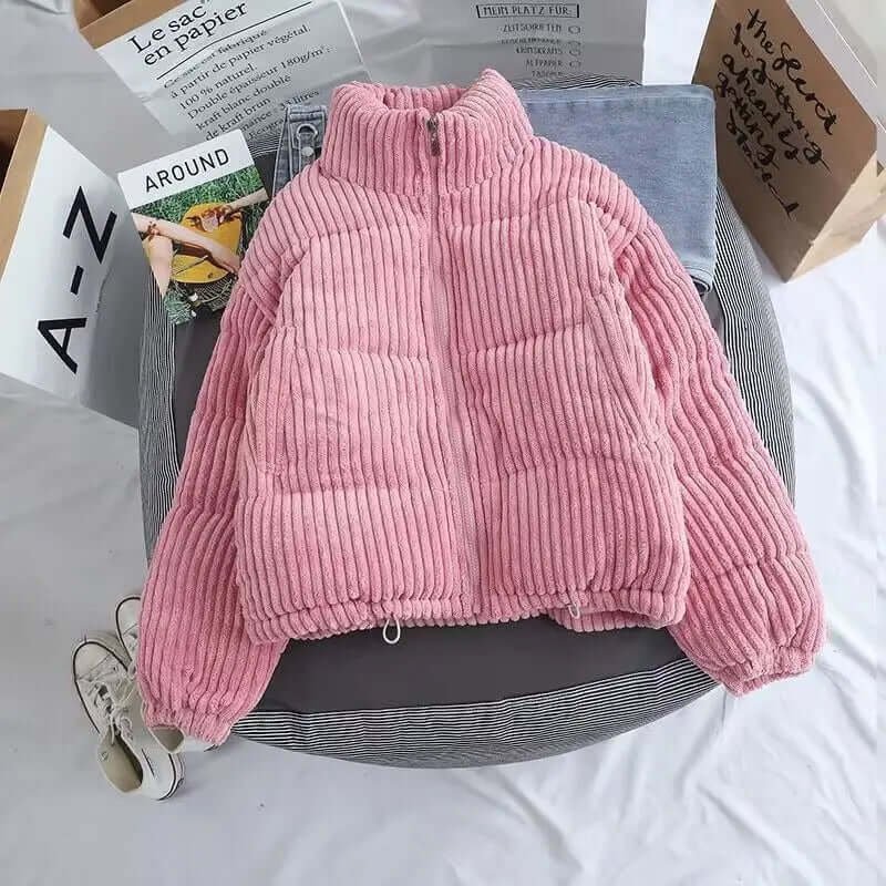Women's Cosy Oversized Corduroy Puffer Jacket