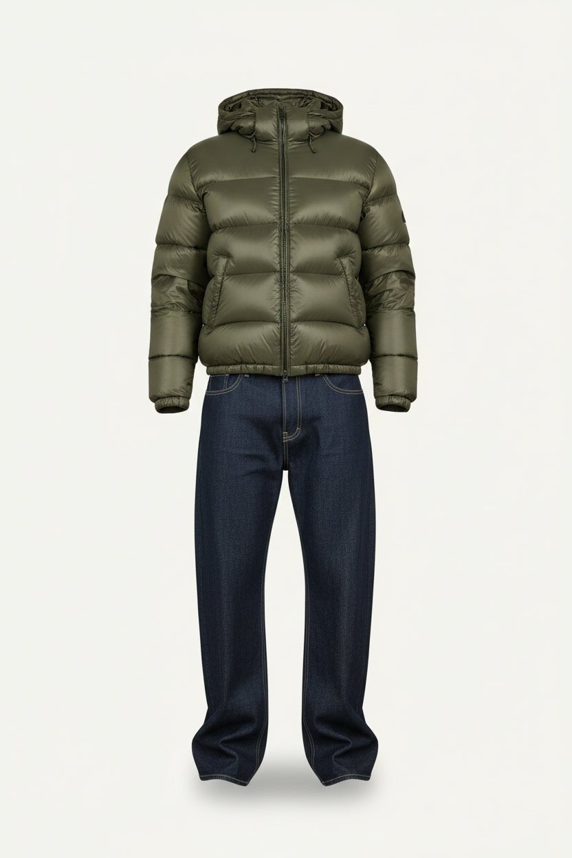 Men's Rugged Sherpa Lined Quilted Puffer Jacket