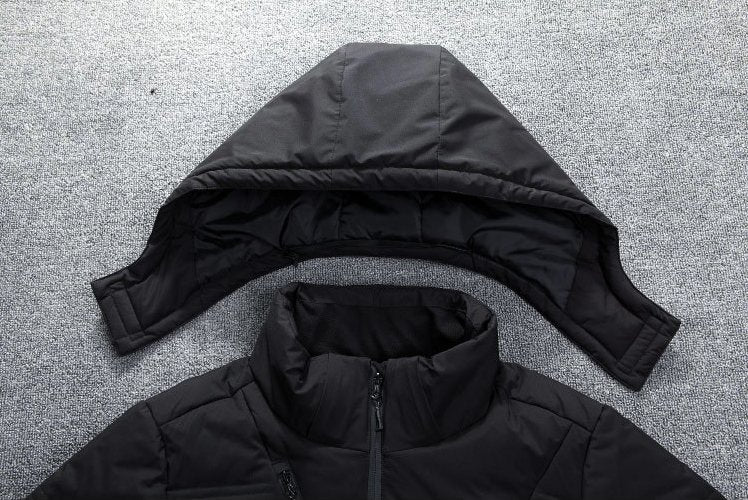 Men's Rugged Detachable-Hood Puffer Jacket