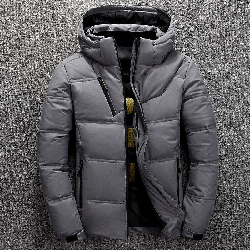 Men's Rugged Detachable-Hood Puffer Jacket