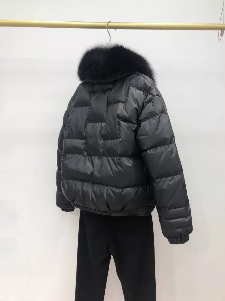 Women's Cosy Plush-Collar Puffer Jacket