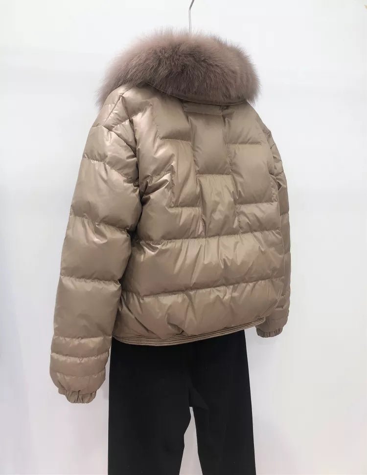 Women's Cosy Plush-Collar Puffer Jacket