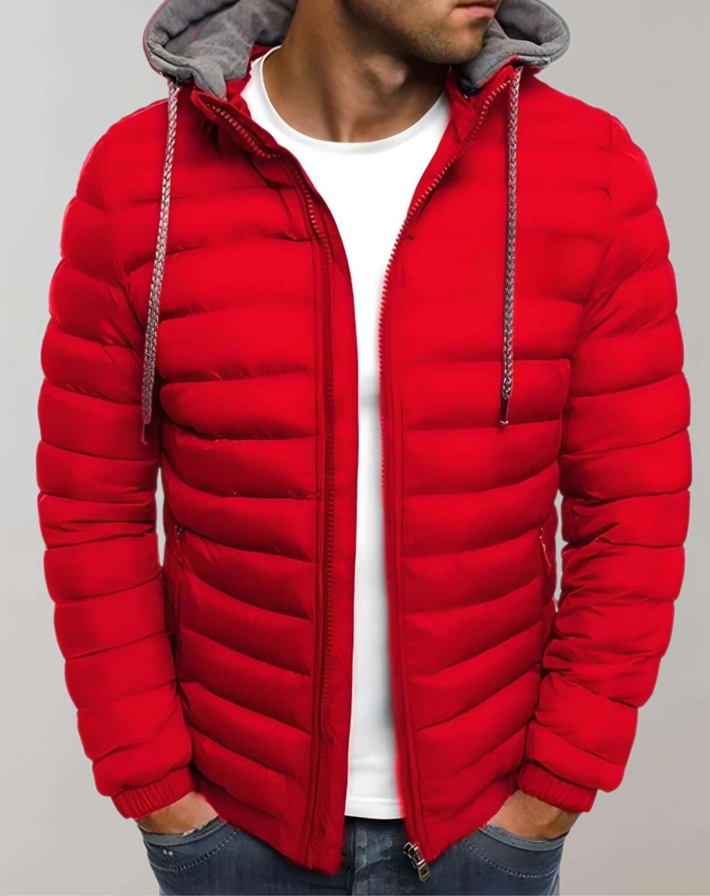 Men's Easy Hooded Quilted Puffer Jacket