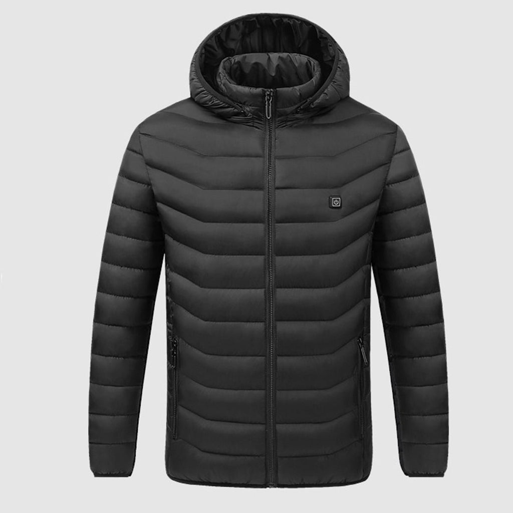 Unisex Heated Puffer Jacket with Hood