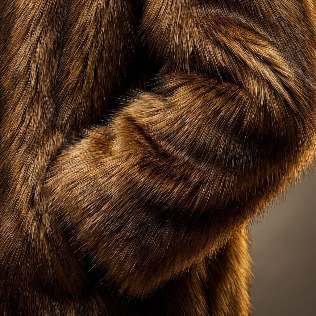 Men's Plush Faux Fur Long Coat
