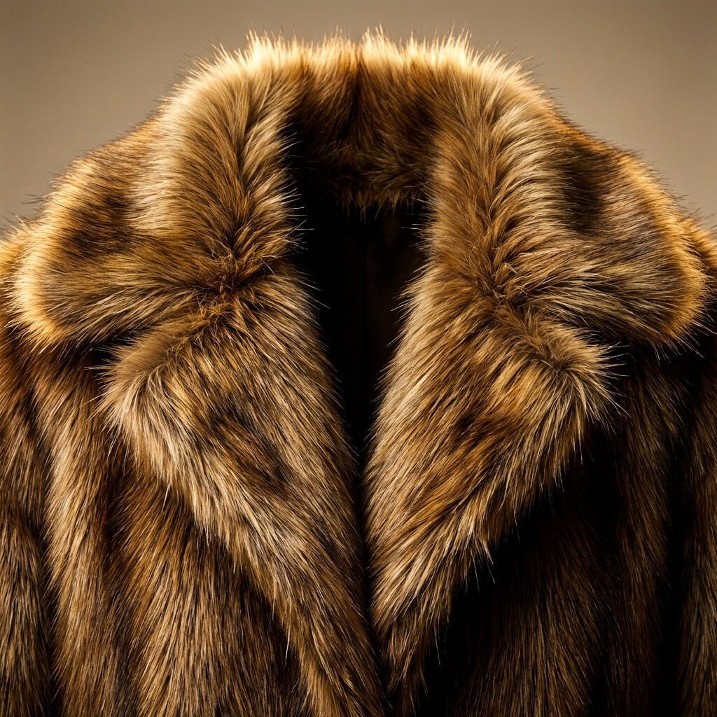 Men's Plush Faux Fur Long Coat